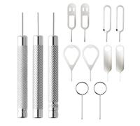 SIM Card Removal Tool Set, 13PCS Phone SD Card Removal Tool Key/Multi-Functional SIM Ejector Tool, Cell Phone Smartphone Watchchain Link Remover, Needle Opener Ejector, Sim Card Tray Removal Tool
