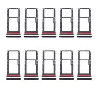 SIM Card Tray Holder for Motorola Moto G53 XT2335-2 10pcs SIM + Micro SD Card Tray (Black)