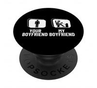 Sim Racer Your Boyfriend My Boyfriend Funny Sim Racing PopSockets Adhesive PopGrip
