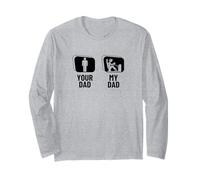 Sim Racer Your Dad My Dad Daughter Son Funny Sim Racing Long Sleeve T-Shirt