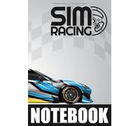 SIM RACING Carnet de Notes: Journal pour amateur de simulation auto - Pages avec Lignes et Pointillés | Notez et dessinez les repères importants sur ... vos setups voiture pour progresser plus vite