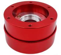 Sim Racing Steering Wheel Adapter Aluminium for Moza R5 for R9 R16 R21 (Red | Perfect fit for moza R5, for r9, r16, r21, secure connection, no wobbling, easy installation