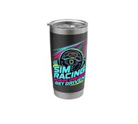 Sim Racing Where Dreams Get Driven Stainless Steel Insulated Tumbler
