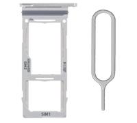 SIM Tray Replacement For Samsung Galaxy Note 20 Ultra Dual Sim Holder Slot Rubber Gasket With Sim Tray Ejector Tool SM-N986 (Silver)