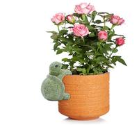 Simaixing Climbing Turtle Statue Flower Pot Decor, Tortoise Plant Decorations for Pots, Resin Turtle Decor for Plant Container, Hanging Green Turtle-shaped Planter Pot Ornament (Green)