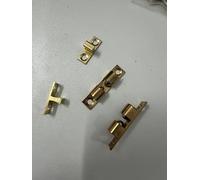 SIMAIYUN 4 Pack Solid Brass Double Roller Catch Cabinet Latch, Adjustable Double Ball Tension Roller Catch for Cabinet Door Closet Cupboard, 40 × 25 × 10 mm Brass Door Latches and Catches