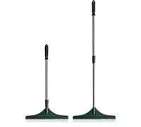 SIMAK COLLECTION Artificial Grass Brush Extendable 80cm to 130cm Lawn Rake Artificial Lawn Broom with Soft Nylon Bristles Lightweight Grass Cleaner for Fake Turf Adjustable Steel Telescopic Handle