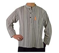 Simandra Men Kurta Classic Striped Beige