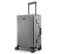 SIMANLI All Aluminum Suitcases 20 Inch Lightweight Carry On Luggage Aluminum Alloy Alloy Trolley Boardable Cabin Suitcase with TSA Locks Silent Spinner Wheel (Gray-2,20 inch)