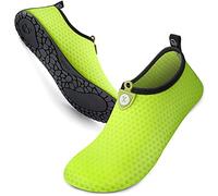 SIMARI Water Shoes Womens and Mens Quick-Dry Aqua Socks Barefoot for Outdoor Beach Swim Surf Yoga Exercise, 505 Circular Green, Size 40, SWS001