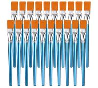 simarro 20 Pcs Flat Brush Set, 1 Inch Wide Watercolor Brushes Oil Painting Brushes, Big Paint Professional Brushes for Kids, Art Painters Students Graffiti Gouache Acrylic Painting Oil Painting