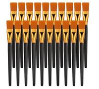 simarro 20 Pcs Flat Brush Set, 1 Inch Wide Watercolor Brushes Oil Painting Brushes, Big Paint Professional Brushes for Kids, Art Painters, Students Graffiti, Gouache, Acrylic Painting, Oil Painting