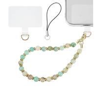 simarro Beaded Phone Wrist Strap, Cellphone Lanyard with Tether Tab Detachable Phone Bracelet Strap Hands-Free Wristlet Bracelet Marble Chain for Women