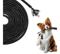 simarro Dog and Cat Cord Protector 16.4ft Cable Sleeve Expandable Braided Sleeve Cable Wrap Cord Protector Prevents Animals From Chewing Cables Can Be Cut to Suit TV Audio USB Charger Power