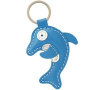 Simaru Animalically Strong Keychains Made from High-Quality Genuine Leather, Made in EU, Perfect for Christmas, Birthday, Anniversary, Find Your Favorite Animal, Dolphin, SO