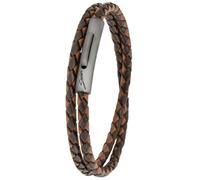 Simaru Unisex Leather Wrap Bracelet - Handmade in Germany - Sleek Genuine Leather & Stainless Steel Design
