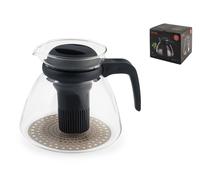 Simax Glass Teapot with Transparent Borosilicate Glass, Lid, and Plastic Handle