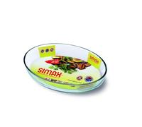 Simax Glassware 8593419414343 Simax Oval Dish 2.2 l one Size Clear