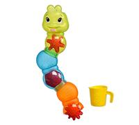 Simba 104010026 ABC Wasserparcour Caterpillar Bath Toy, 3 Pieces, with Filling Cup, 10 cm, Water Fun, Baby Toy, from 2 Years