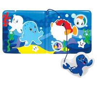 Simba 104010065 ABC Magic Bath Book, Pictures with Colour Changing, Seal Pendant with Squeaker, 8 Pages, 13 x 13 cm, from 6 Months