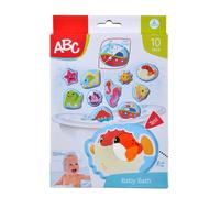 Simba 104010196 - ABC Magic Bath Puzzle, Bath Stickers, 10 Pieces, 10 cm, Stick to the Bathtub Edge, Bath Fun, Colourful Motifs, Colour Changing, Bath Toy, from 12 Months