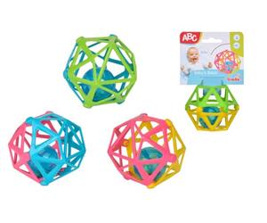 Simba 104012045 - ABC Soft Grip Ball/Rattle Inside/Baby Toy / 4 Assorted Designs/Only One Item