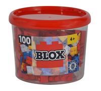 Simba 104114111 "Blox 4-Stud Red Building Blocks Set (100-Piece)