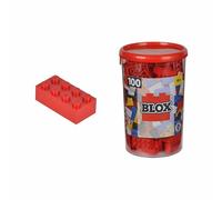 Simba 104118905 "Blox 8-Stud Red Building Blocks Set (100-Piece)