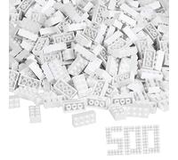 Simba 104118930 "Blox 8-Stud White Building Blocks Set (500-Piece)
