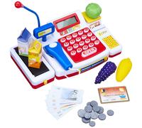 Simba 104525700 Pretend Play Toy Till Register Check Out Counter and Scanner Sup