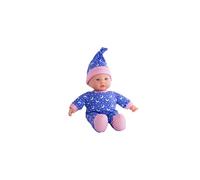 Simba 105010010 - Laura Little Star, Soft Body Doll in Cute Romper and Hat with Luminous Moons and Stars, 20 cm, Glow in The Dark, Baby Doll