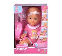 Simba 105030069 New Born Baby Doll, Full Vinyl Doll with Drinking an (US IMPORT)