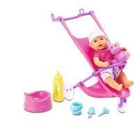 Simba 105030928 "Mini New Born Baby - Buggy Doll Set