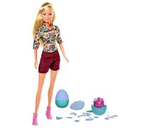 Simba Steffi Love Dino Surprise 105733606 Dressing Doll on Expedition with Two Dinosaur Eggs to Break Up, 29 cm Toy Doll, from 3 Years