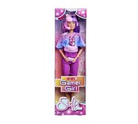 Simba 105733704 Steffi Love Girl, Toy Doll in Cool Gaming Outfit with Headphones and Game Controller, 29 cm, from 3 Years