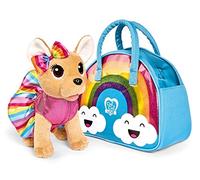Simba 105893438 ChiChi Love Rainbow Chihuahua Plush Dog in Cute Rainbow Outfit with Matching Bag, 20 cm, from 3 Years