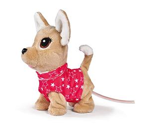 Simba 105893447 - Chichi Love Twinkle, Chihuahua with Luminous Cable Control, Can Run, Bark and Waggle Tail, 20 cm, from 3 Years