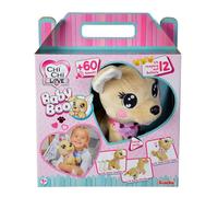 Simba 105893500 - ChiChi Love Baby Boo, German Version, Responds to 12 Voice Commands, With Over 60 Different Sounds, 30 cm, Chihuahua Plush Dog, Interactive Pet, from 3 Years,Rosa