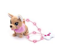 Simba 105893542 ChiChi Love Loomy, with Luminous Cable Control, Can Run, Bark and Waggle the Tail, 20 cm, for Children from 3 Years