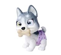 Simba 105950135 Pamper Petz Husky (Approx. 15 cm) - Toy Dog with Drinking and Wet Function for Children from 3 Years - Interactive Animal Baby with Play Accessories and Magic Paw