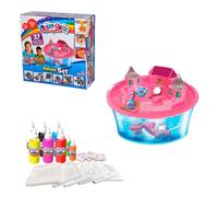 Simba 106322496 Aqua Gelz Deluxe Princess Castle, Craft Set, Creative, 8 Bottles of Colour Gel, 6 Shapes, 5 x Water Additive, Bowl with Lock Attachment, Sticker, from 8 Years, Medium