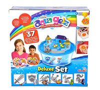 Simba 106322497, Aqua Gelz Deluxe Knight's Castle Craft Set, Creative, 8 Bottles of Colour Gel, 6 Shapes, 5 x Water Additives, Bowl with Castle Attachment, Stickers, from 8 Years