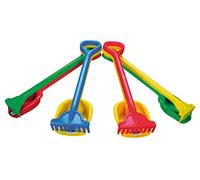 Simba 107124115 Plastic Rake and Spade Set 4 Assorted