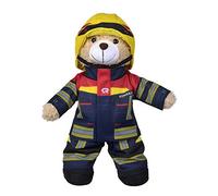 Simba 108101001 - Fire Brigade Plush Bear Rosenbauer, Cuddly Soft, 30 cm, in Fire Brigade Suit, Suitable for Children from the First Months of Life