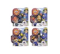 Simba 109251043 Fireman Sam Figures Double Pack III / 4 Assorted Designs / 7.5 cm/Fully Moveable