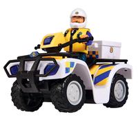 Simba 109251093 Fireman Sam Police Quad with Malcolm Figure, with Accessories, Season 12, from 3 Years