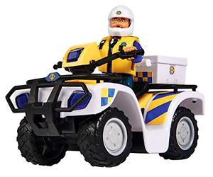 Simba 109251093 Fireman Sam Police Quad with Malcolm Figure, with Accessories, Season 12, from 3 Years