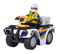Fireman Sam Police Quad Bike With Articulated Malcolm Character Action Figure