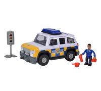 Simba 109251096 Fireman Sam Police Car 4 x 4 with Malcom Figure, Colourful, 0