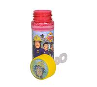 Simba 109252405 Fireman Sam Soap Bubbles Bottle, 3 Assorted Designs, Only One Item Delivered, 60 ml Lye, Puzzle Game in Lid, from 3 Years
